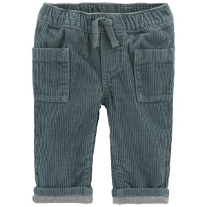 Blue Baby Pull-On Corduroy Pants
