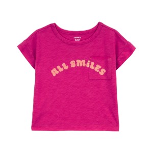 Pink Baby All Smiles Pocket Tee