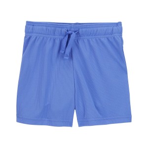 Blue Toddler Athletic Mesh Shorts
