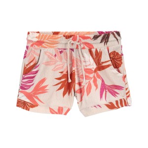 Multi Kid Floral Pull-On Knit Gauze Shorts