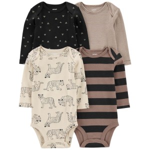 Neutral Baby 4-Pack Long Sleeve Bodysuits
