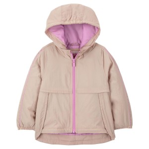Khaki Toddler Mid-Weight Poly-Filled Jacket