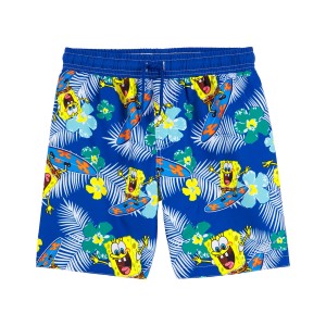 Multi Kid Spongebob Squarepants Swim Trunks