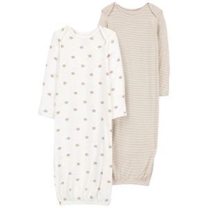 Ivory Baby 2-Pack PurelySoft Sleeper Gowns
