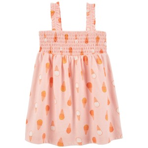 Pink Toddler Ice Cream Jersey Dress