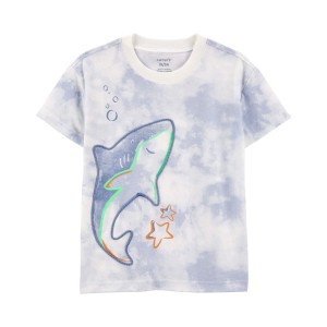 Blue Baby Shark Graphic Tee