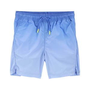Blue Kid Pull-On Active Drawstring Shorts