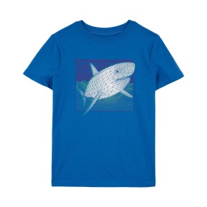 Blue Kid Shark Graphic Tee