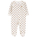 Multi Baby Floral 2-Way Zip Cotton Sleep & Play Pajamas