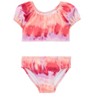 Pink Toddler Tie-Dye 2-Piece Swimsuit