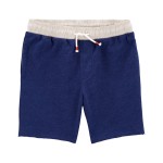 Navy Kid Pull-On Knit Rec Shorts