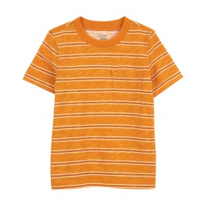 Orange Baby Striped Heather T-Shirt