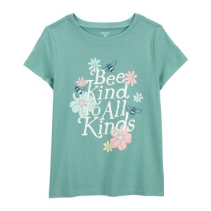 Green Kid Bee Kind to All Kinds Graphic Tee