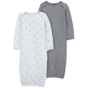 Blue Baby 2-Pack PurelySoft Sleeper Gowns
