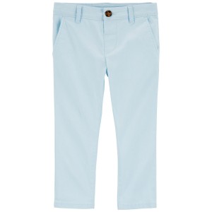 Blue Baby Flat-Front Pants
