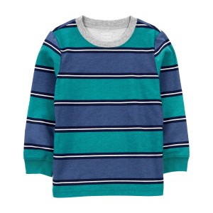 Blue Baby Striped Jersey Tee