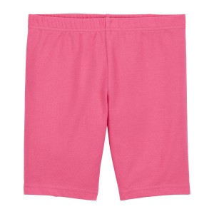 Pink Kid Bike Shorts