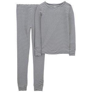 Blue Kid 2-Piece Striped PurelySoft Pajamas