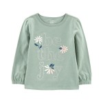 Green Toddler Be The Joy Graphic Tee