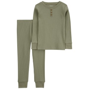 Green Baby 2-Piece Cotton Blend Pajamas