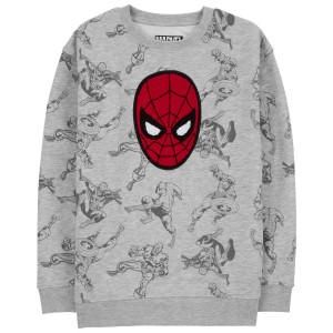Grey Kid Spider-Man Sweatshirt