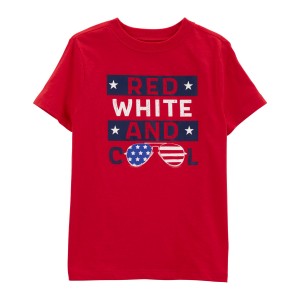 Multi Red, White And Cool Graphic Tee