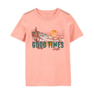 Peach Kid Good Times Graphic Tee