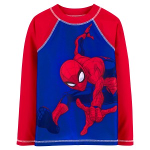 Red/Blue Kid Spider-Man Rashguard