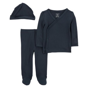 Navy Baby 3-Piece PurelySoft Outfit