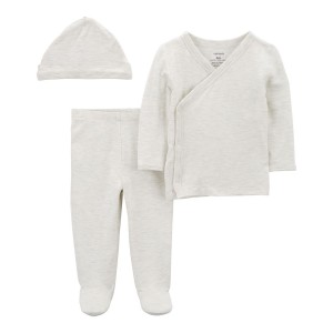 Grey Baby 3-Piece PurelySoft Outfit
