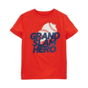 Red Kid Grand Slam Hero Graphic Tee
