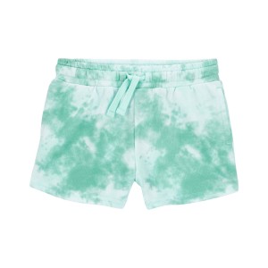 Blue Baby Tie-Dye Pull-On French Terry Shorts