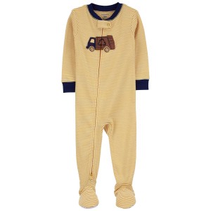 Yellow Baby 1-Piece Recycle 100% Snug Fit Cotton Footie Pajamas