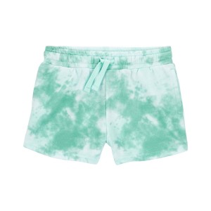 Blue Toddler Tie-Dye Pull-On French Terry Shorts