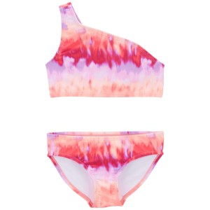 Pink Kid Tie-Dye 2-Piece Swimsuit