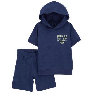 Blue Baby 2-Piece French Terry Here to Play Set
