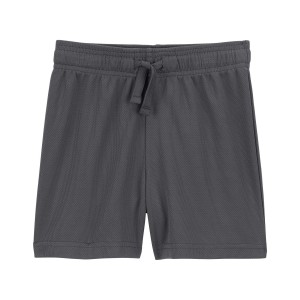 Grey Toddler Athletic Mesh Shorts