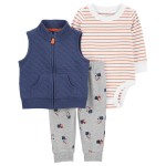 Multi Baby 3-Piece Little Vest Set