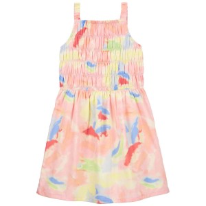 Multi Kid Watercolor Sleeveless Dress