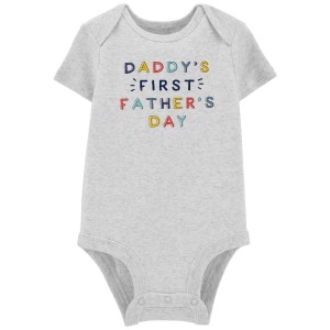 Grey Baby Fathers Day Original Bodysuit