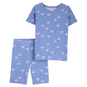 Blue Toddler 2-Piece Bee PurelySoft Pajamas
