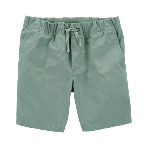 Green Kid Pull-On Terrain Shorts
