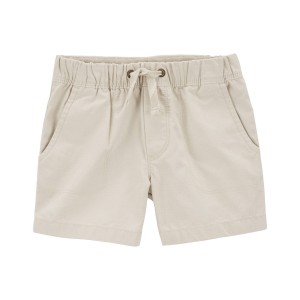 Ivory Toddler Pull-On Terrain Shorts