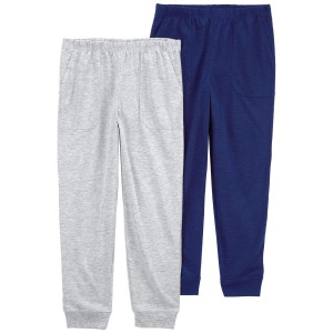 Navy/Heather Kid 2-Pack Pajama Jogger Pants