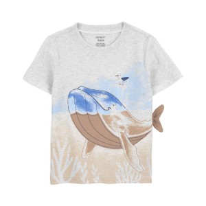Heather Gray Toddler Whale-Print Graphic Tee