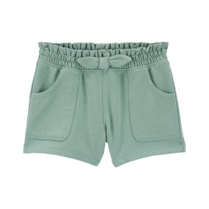 Green Toddler French Terry Pull-On Shorts