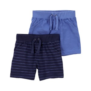 Blue Baby 2-Pack Pull-On Shorts