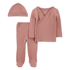 Pink Baby 3-Piece PurelySoft Outfit