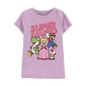 Pink Kid Super Mario Bros Tee
