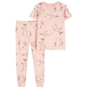 Pink Baby 2-Piece Koala 100% Snug Fit Cotton Pajamas